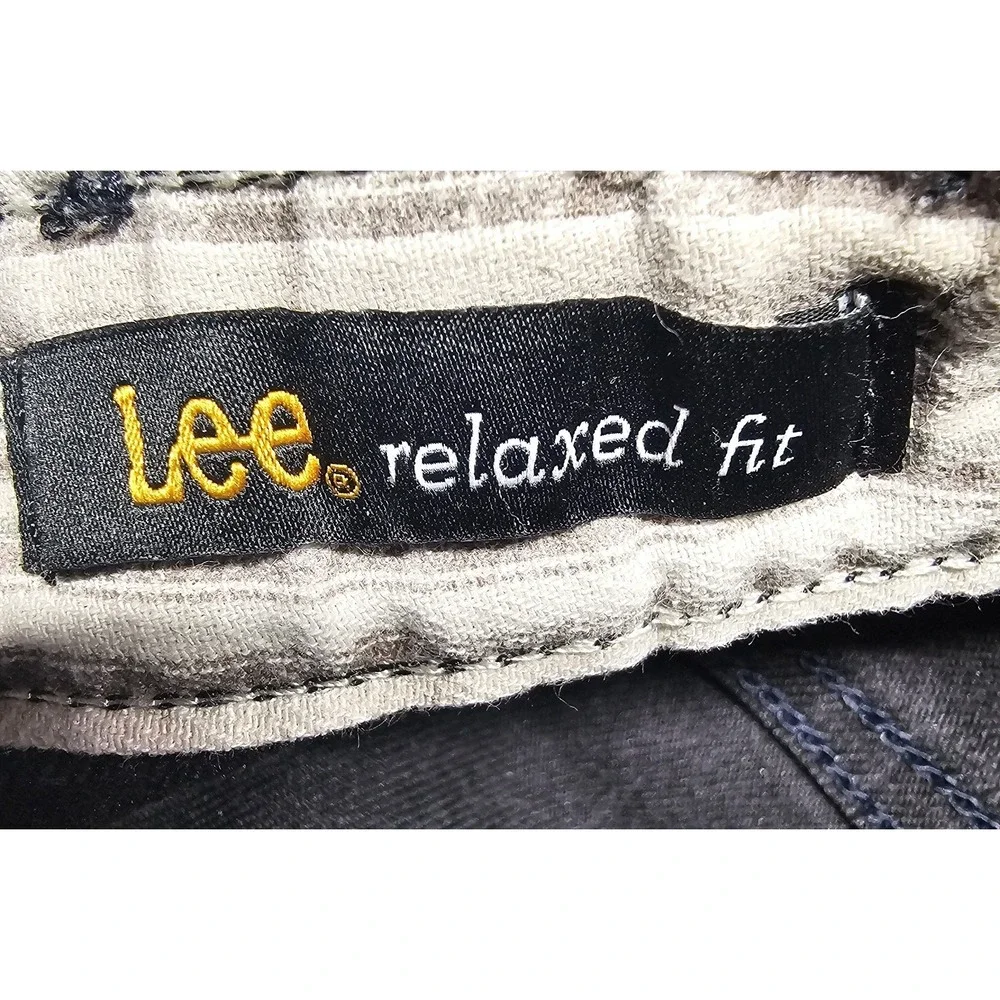 Vintage Lee Mom Jeans Women's Size 14 Med‎ Black Side Elastic 30 Inch Inseam - Picture 3 of 12